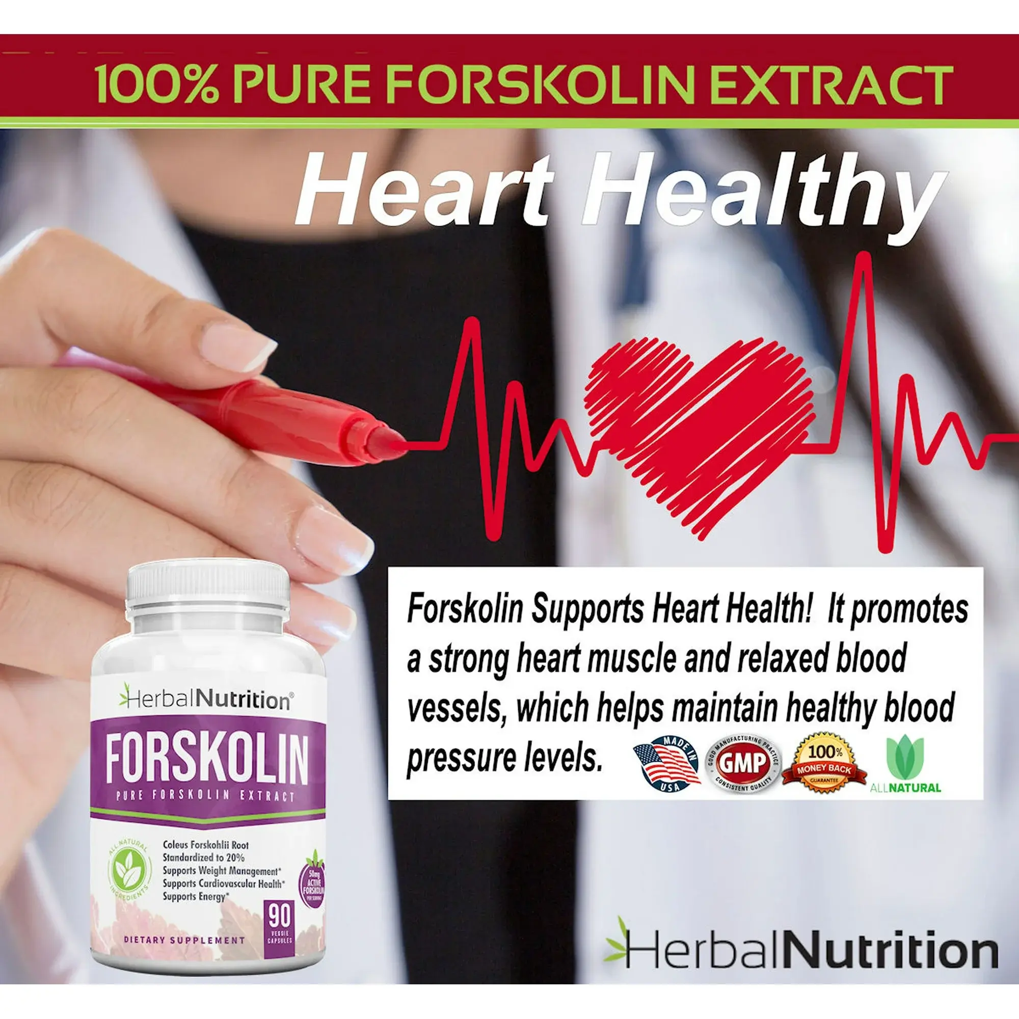 Herbal Nutrition Forskolin For Weight Loss Capsules